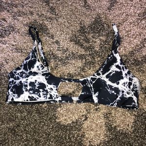 marble bikini top